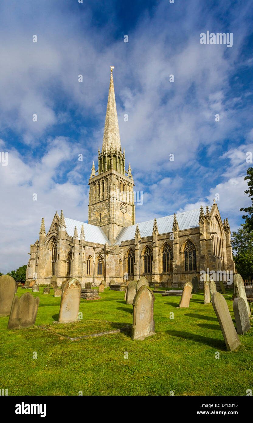 St Patricks Church in Patrington is also known as The Queen of the Holderness. Stock Photo