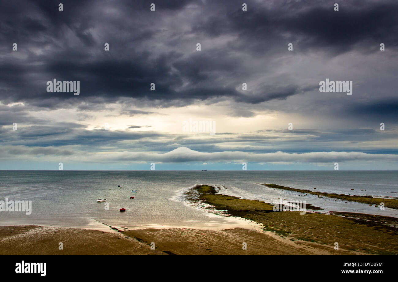 View of Robin Hoods Bay. Stock Photo