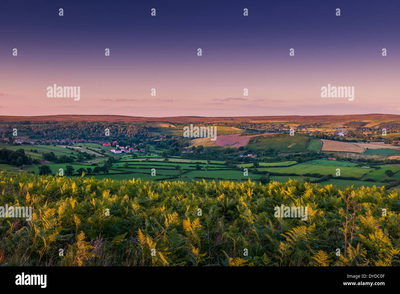 View of Rosedale in the North York Moors National Park. Stock Photo