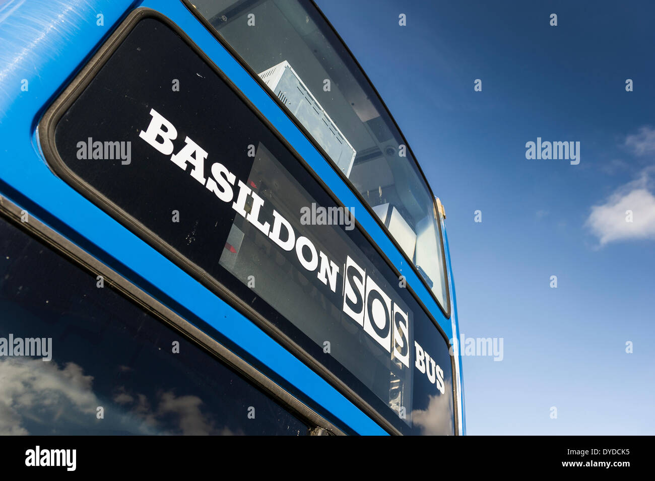 The Basildon SOS bus at the Brownstock Festival in Essex. Stock Photo