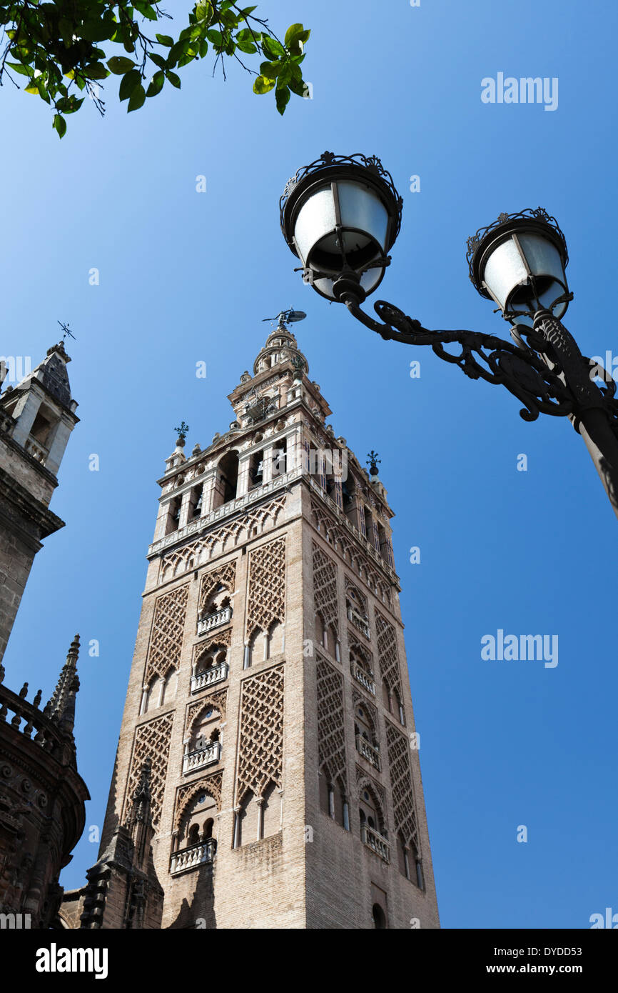 The Giralda is the the cathedrals tower. Stock Photo