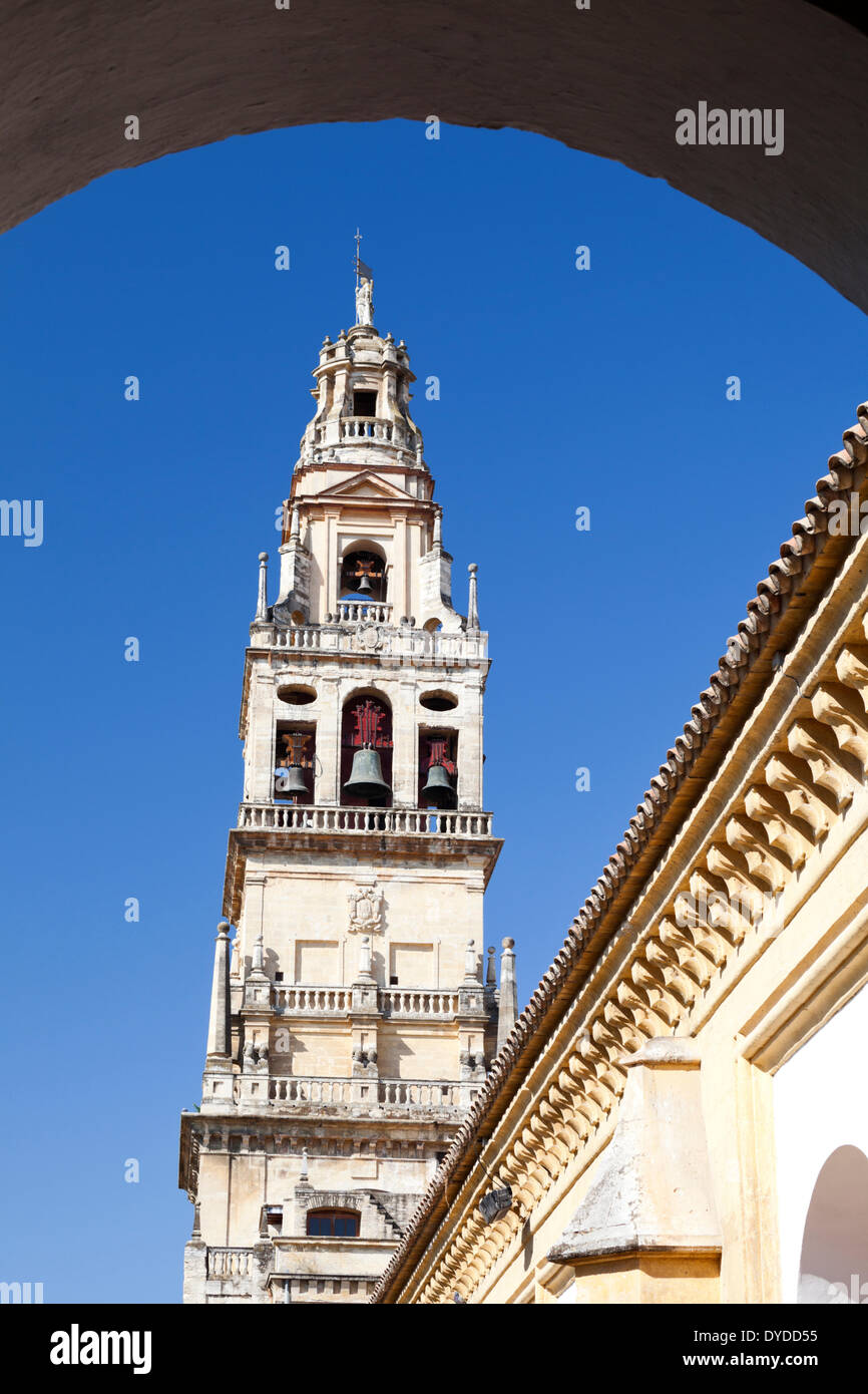 Bell tower of the Great Mosque of Cordoba. Stock Photo