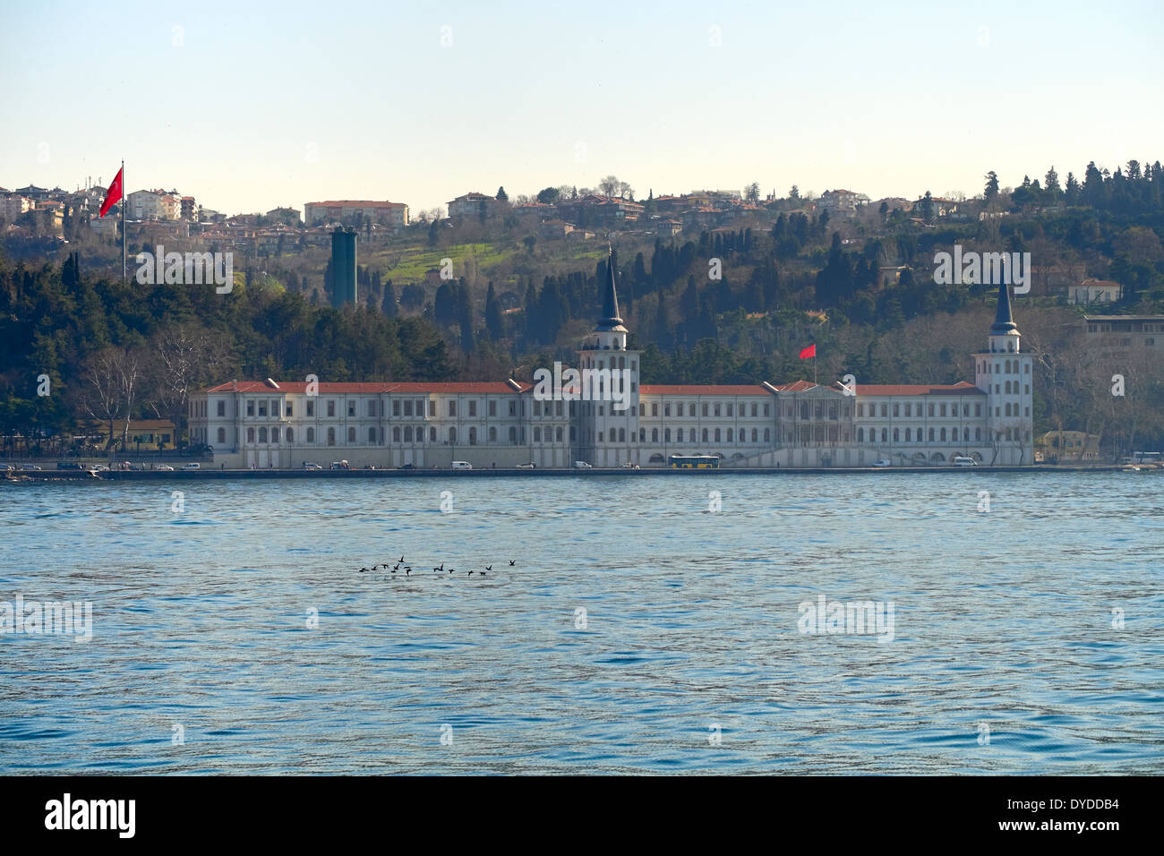 Kuleli Military School on the Bosphorus Strait, Istanbul in Turkey. Stock Photo
