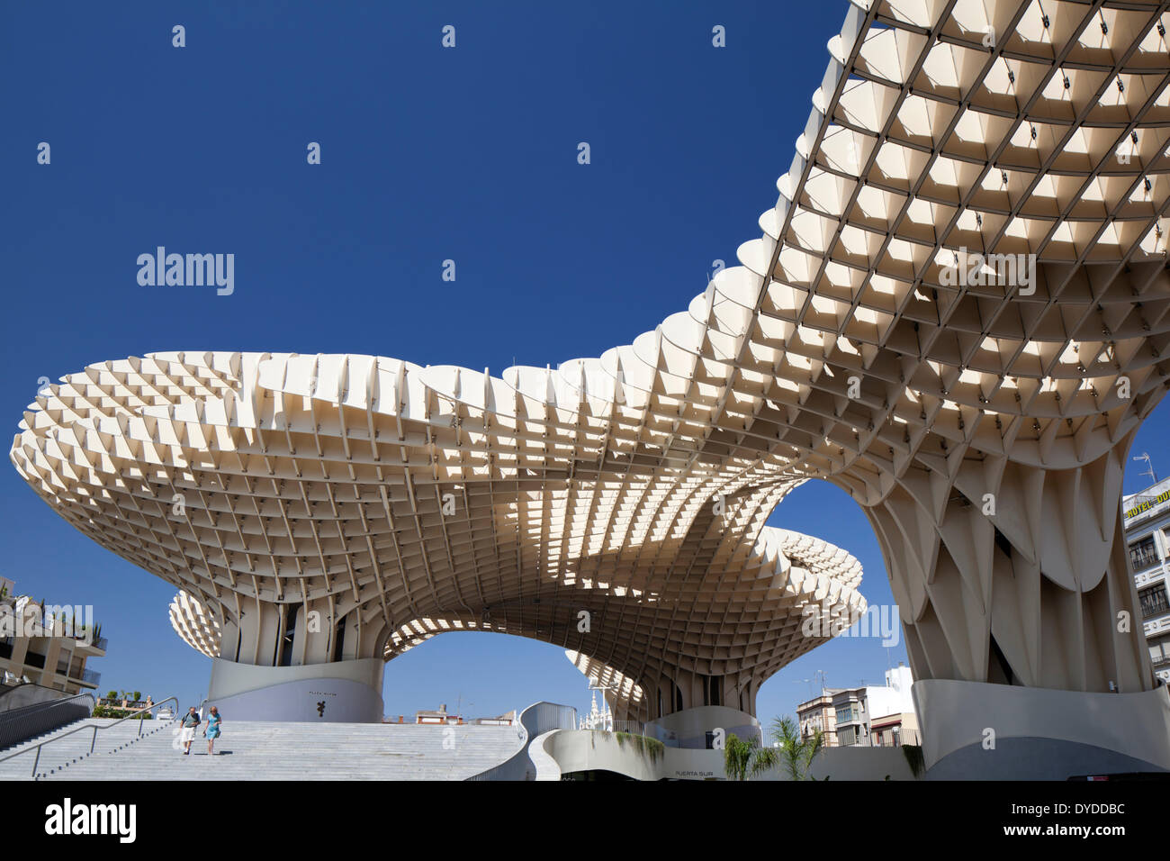 Metropol Parasol at the Plaza de la Encarnacion in Seville. Stock Photo