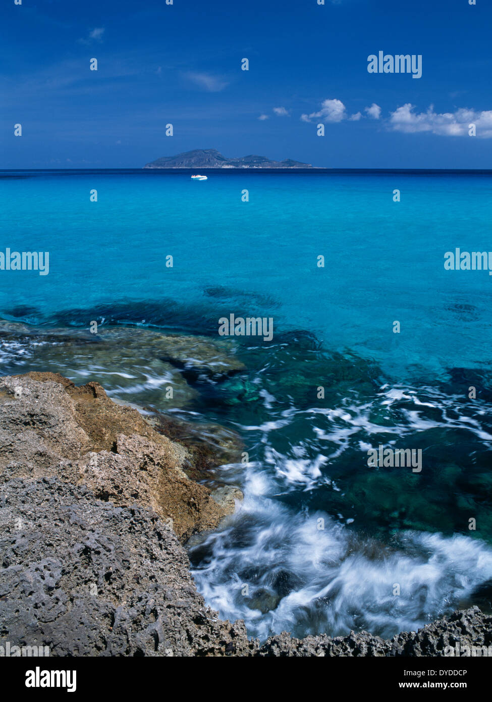Cala Rossa bay in the Egadi Islands. Stock Photo