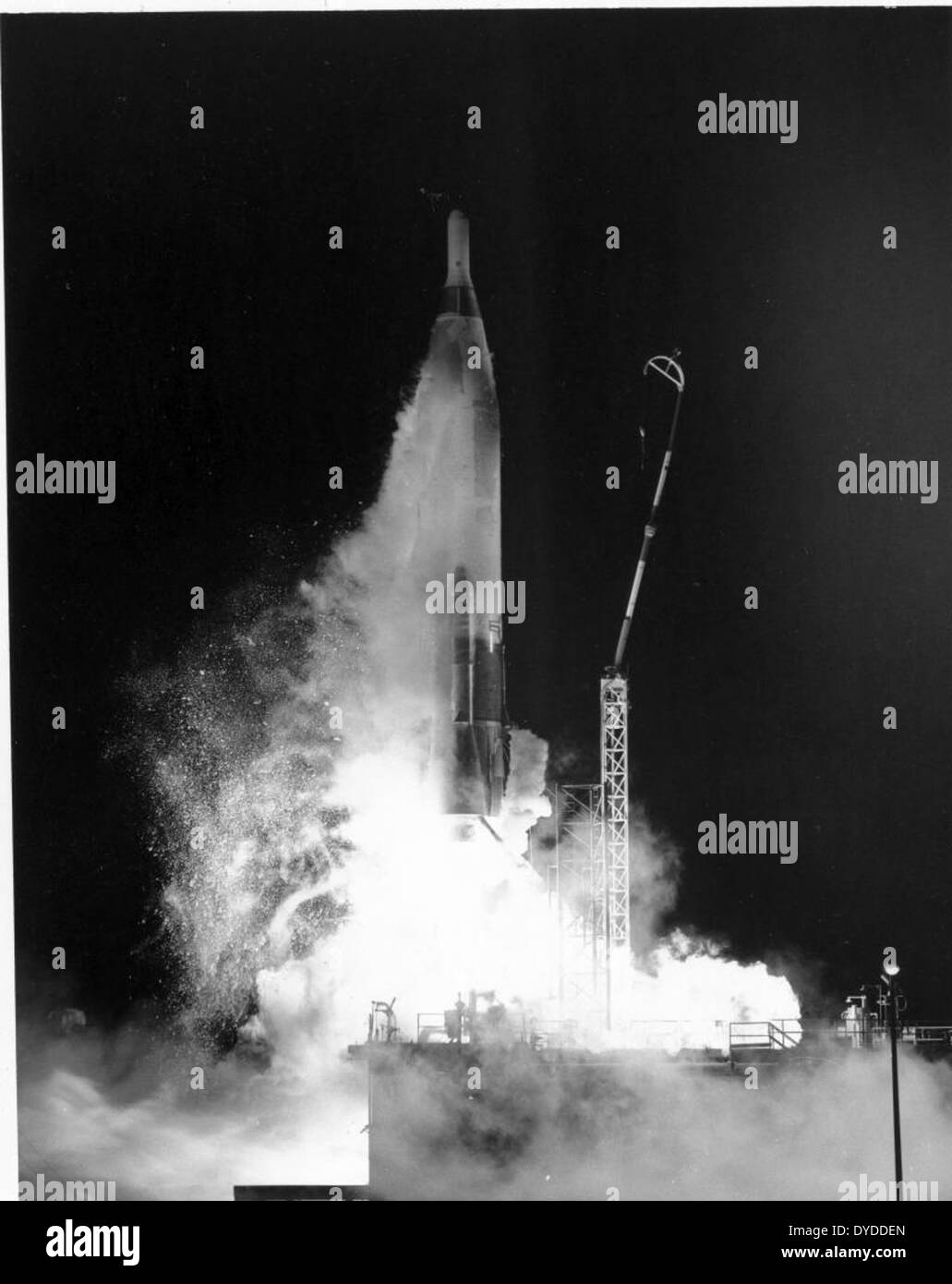 Atlas ICBM Launch Stock Photo Alamy