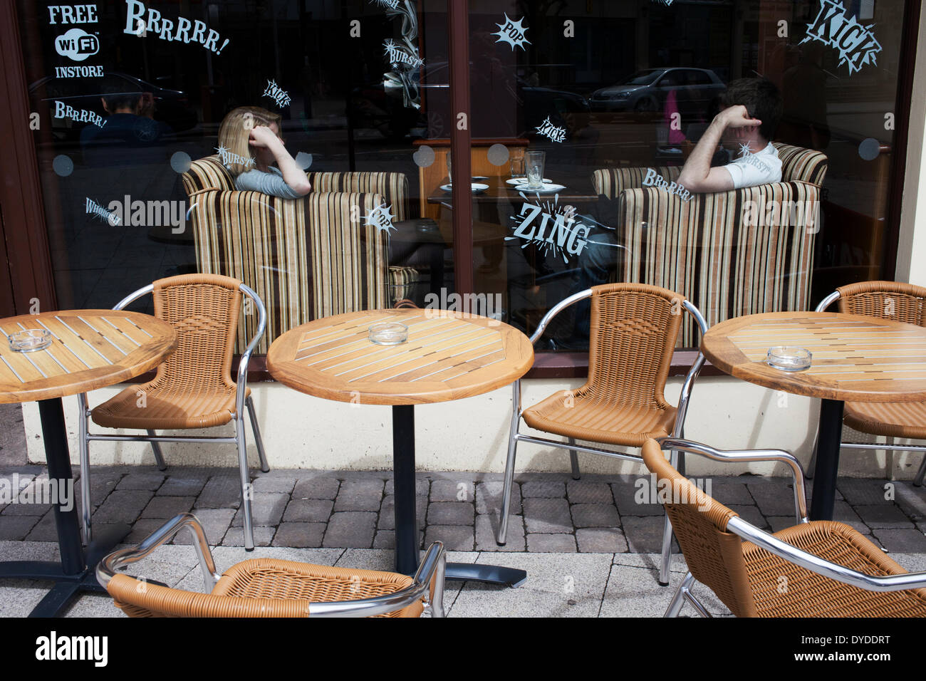 Coffee shop on Whiteladies Road. Stock Photo