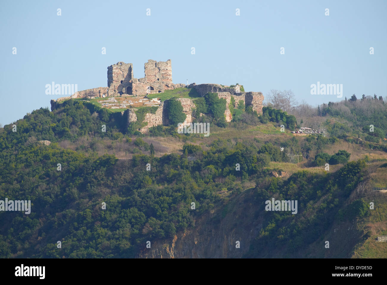 Yoros Castle, Bosphorus Anatolian Side, Anadolu Kavagi, Istanbul Turkey. Stock Photo