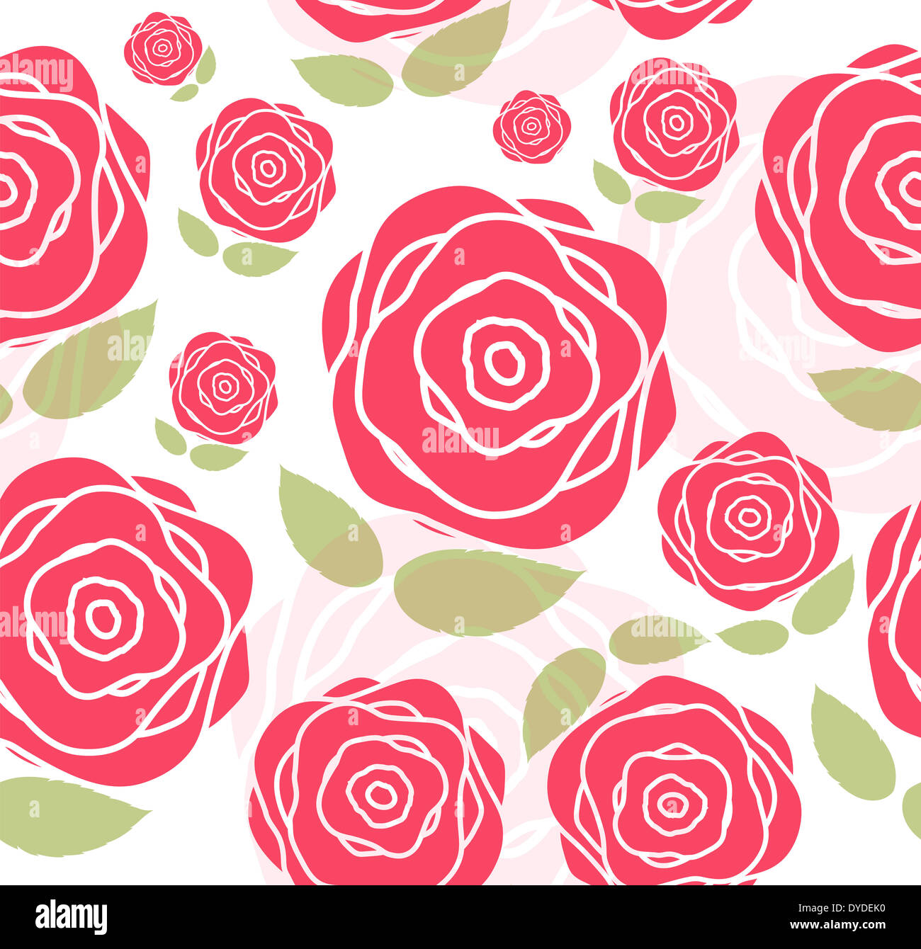 Floral Seamless Pattern Background for Wedding and Birthday. Vec Stock ...