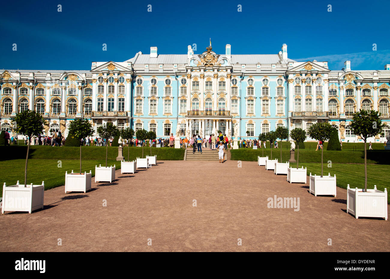 Catherine Palace at Pushkin in Saint Petersburg. Stock Photo