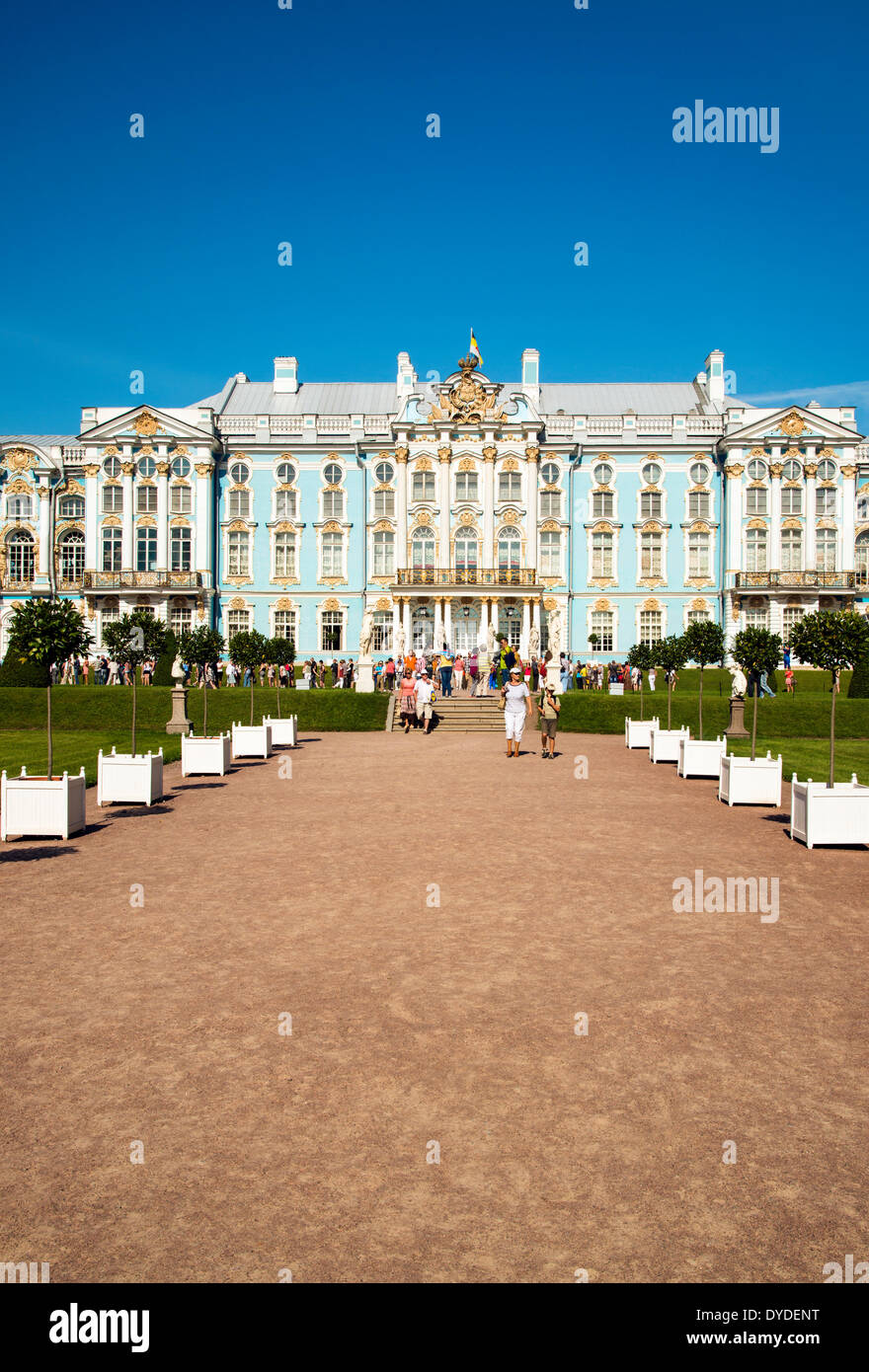 Catherine Palace at Pushkin in Saint Petersburg. Stock Photo