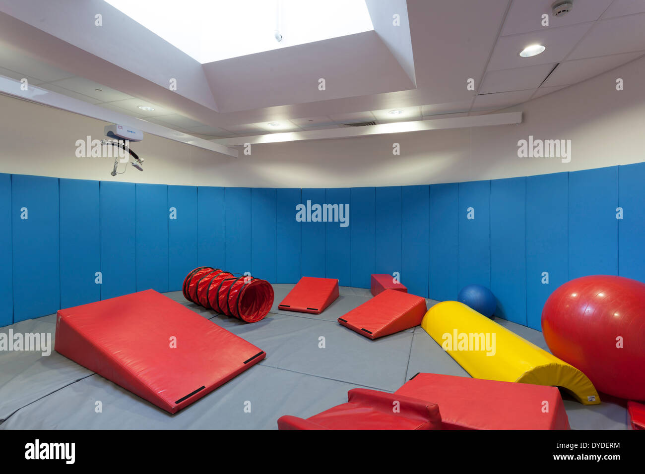 Soft play room in special needs school. Stock Photo