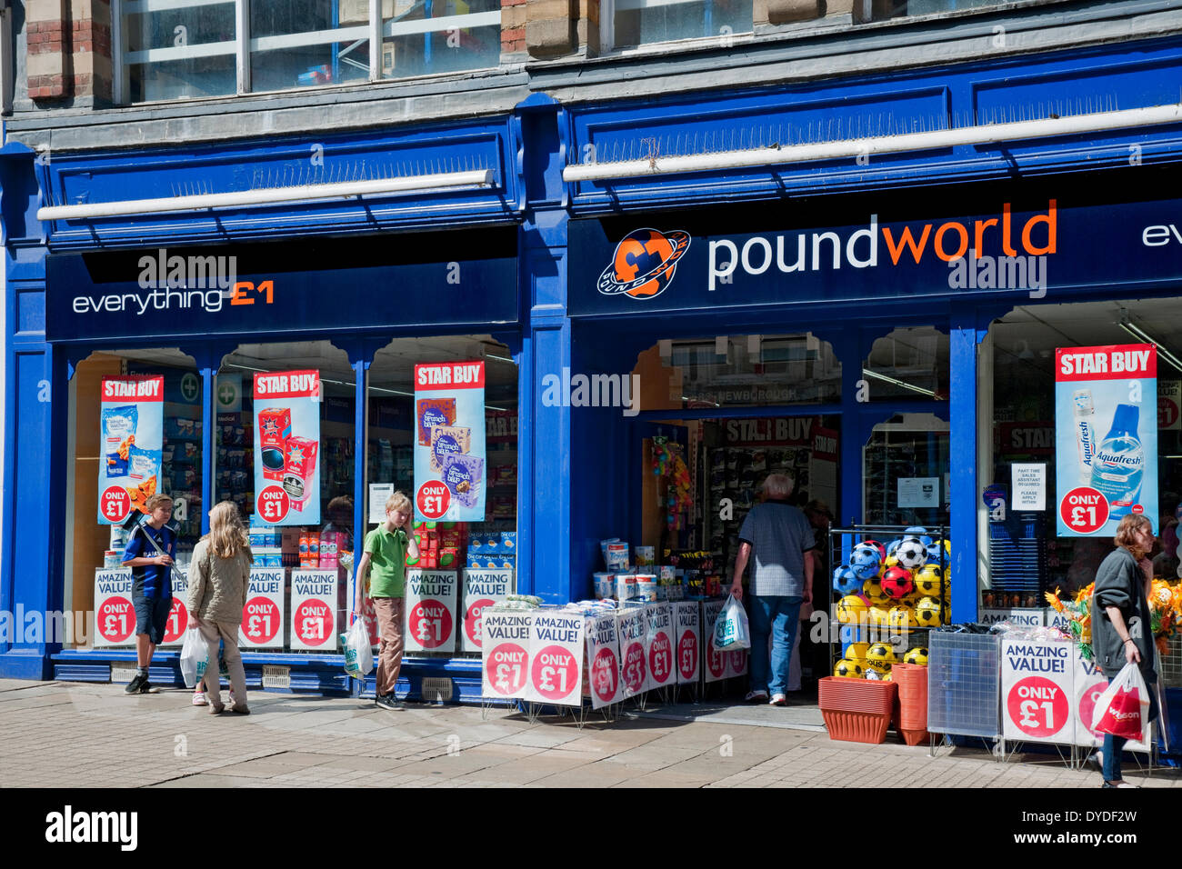 Poundworld shopfront. Stock Photo