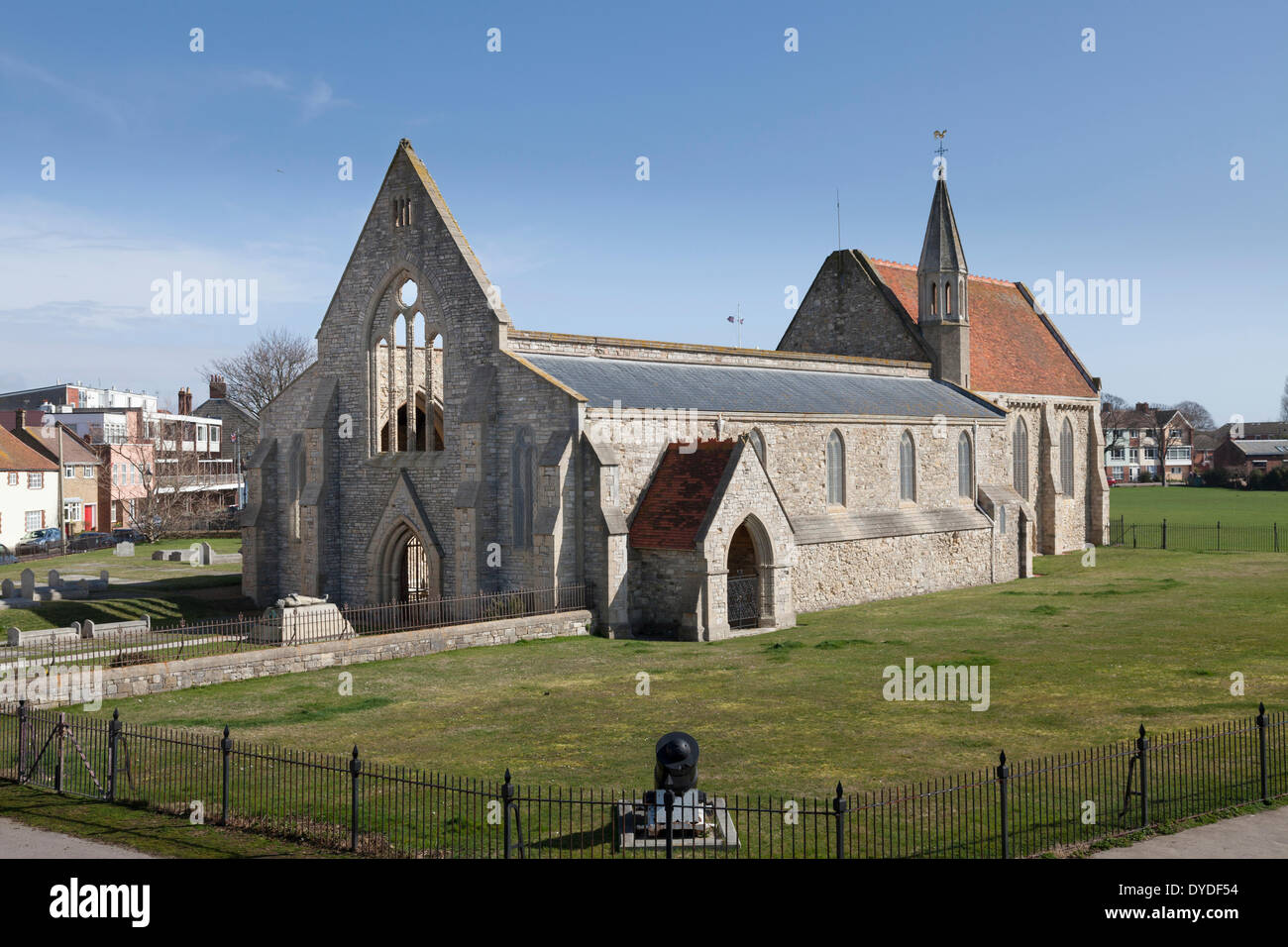 Exterior of Royal Garrison church in Old Portsmouth. Stock Photo