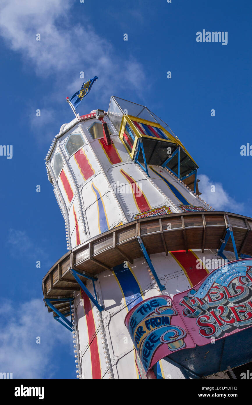 Amusement ride on Brighton pier. Stock Photo
