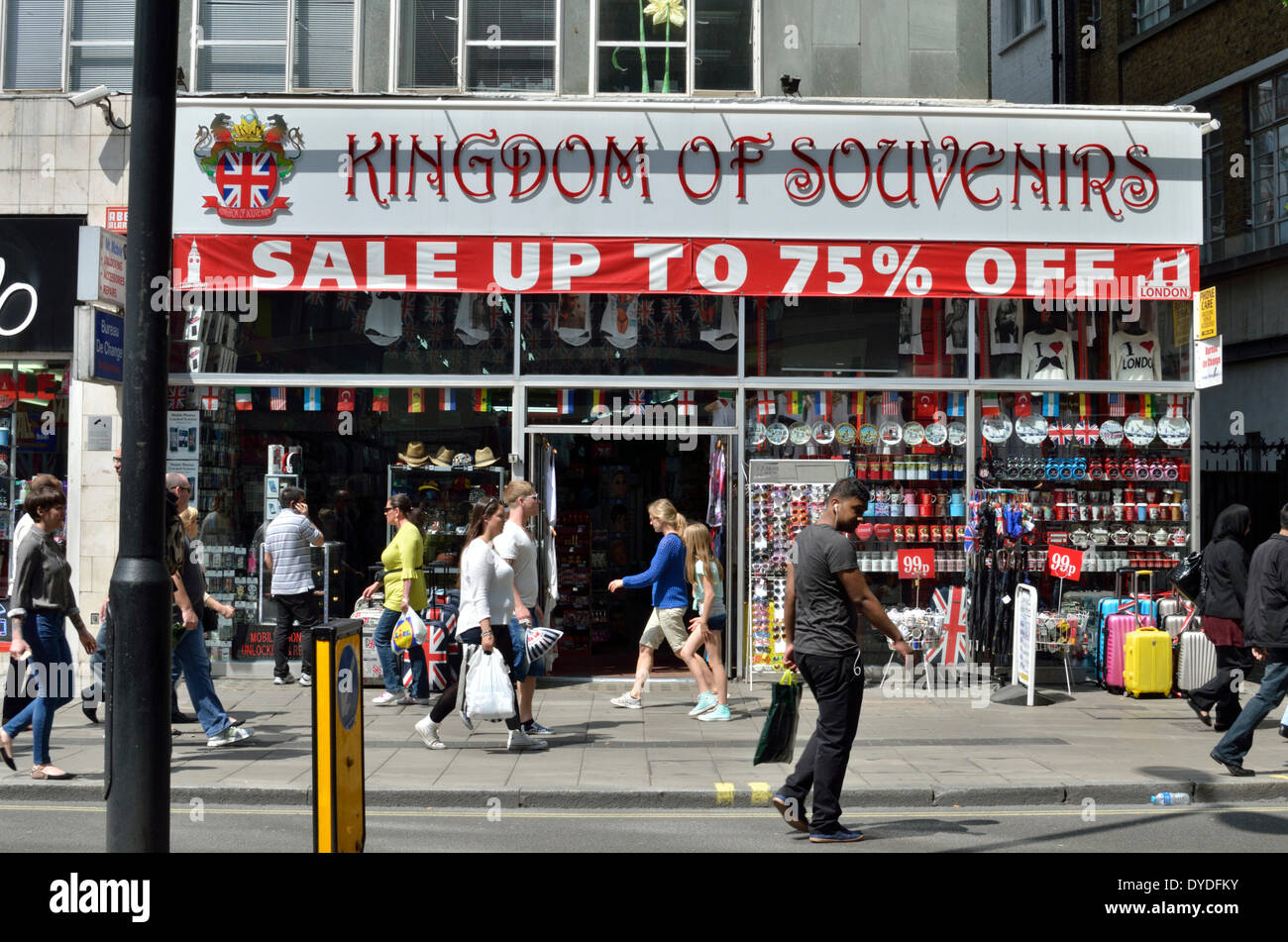 Kingdom of Souvenirs tourist souvenir shop. Stock Photo