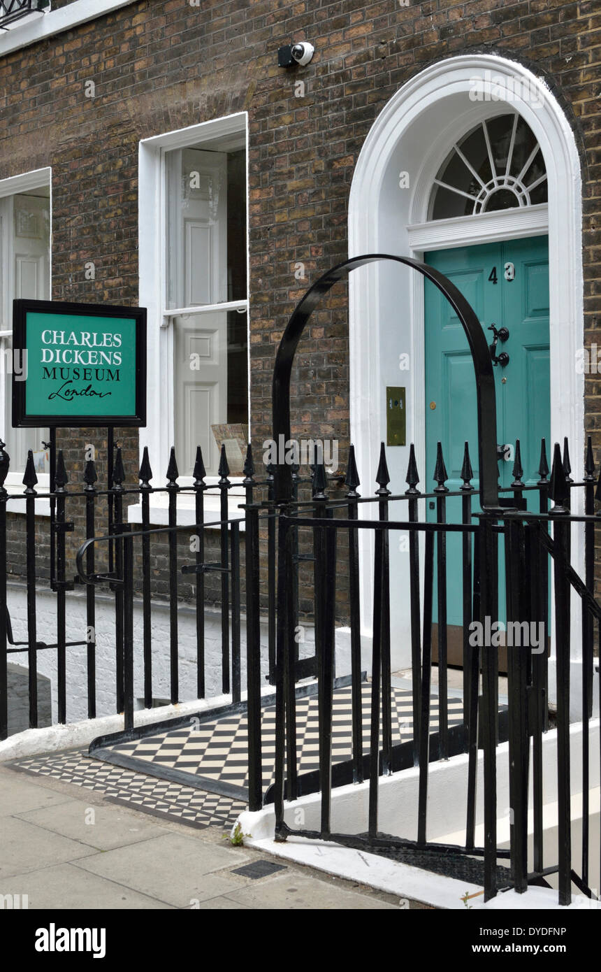 The Charles Dickens Museum in Doughty Street. Stock Photo