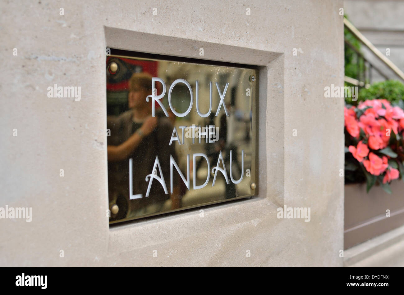 Roux at The Landau Restaurant. Stock Photo