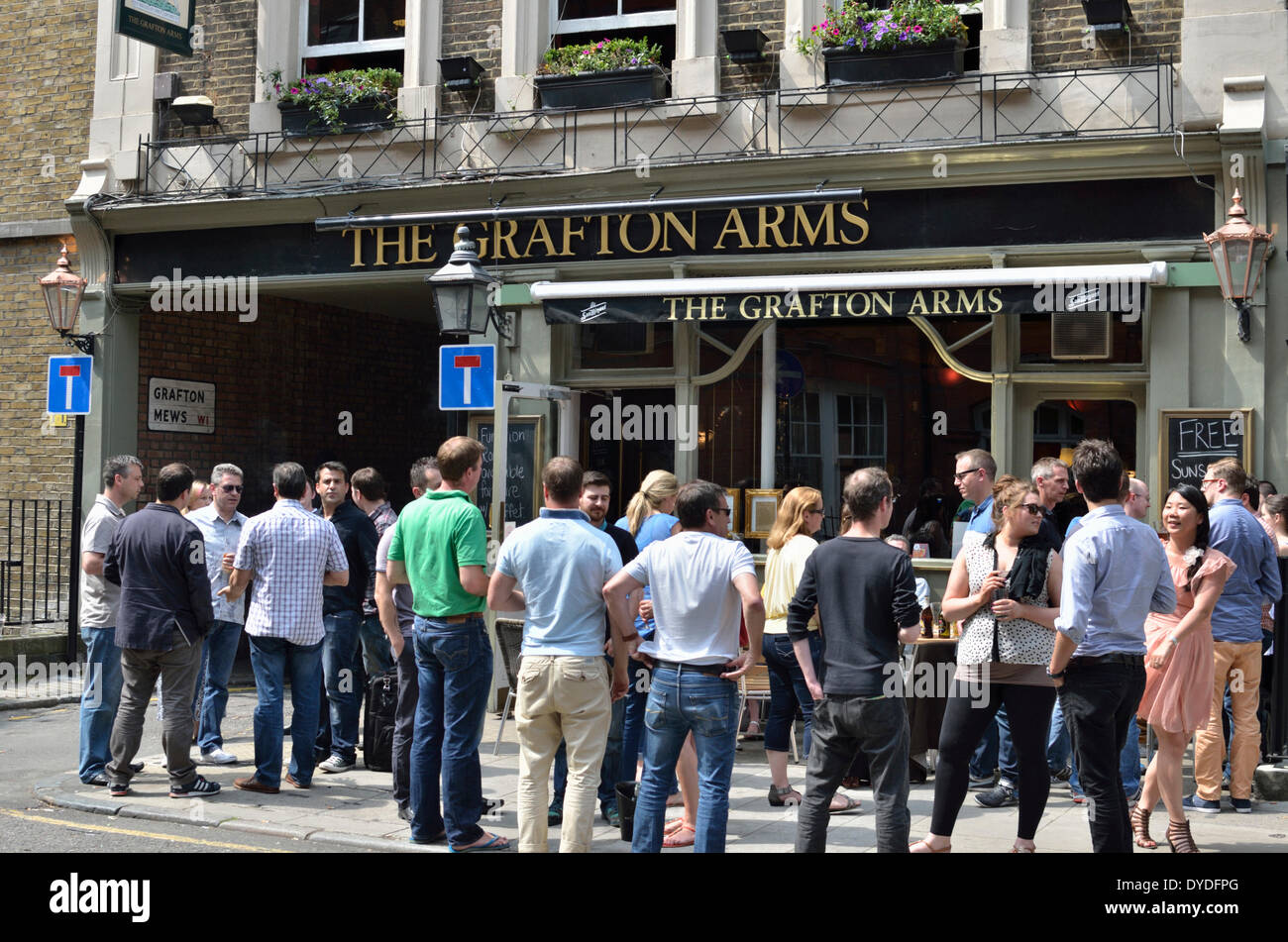 The Grafton Arms pub. Stock Photo
