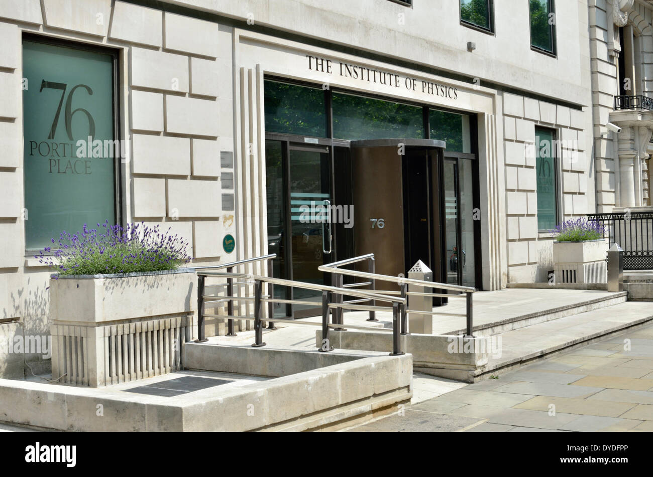 The Institute of Physics in Portland Place. Stock Photo