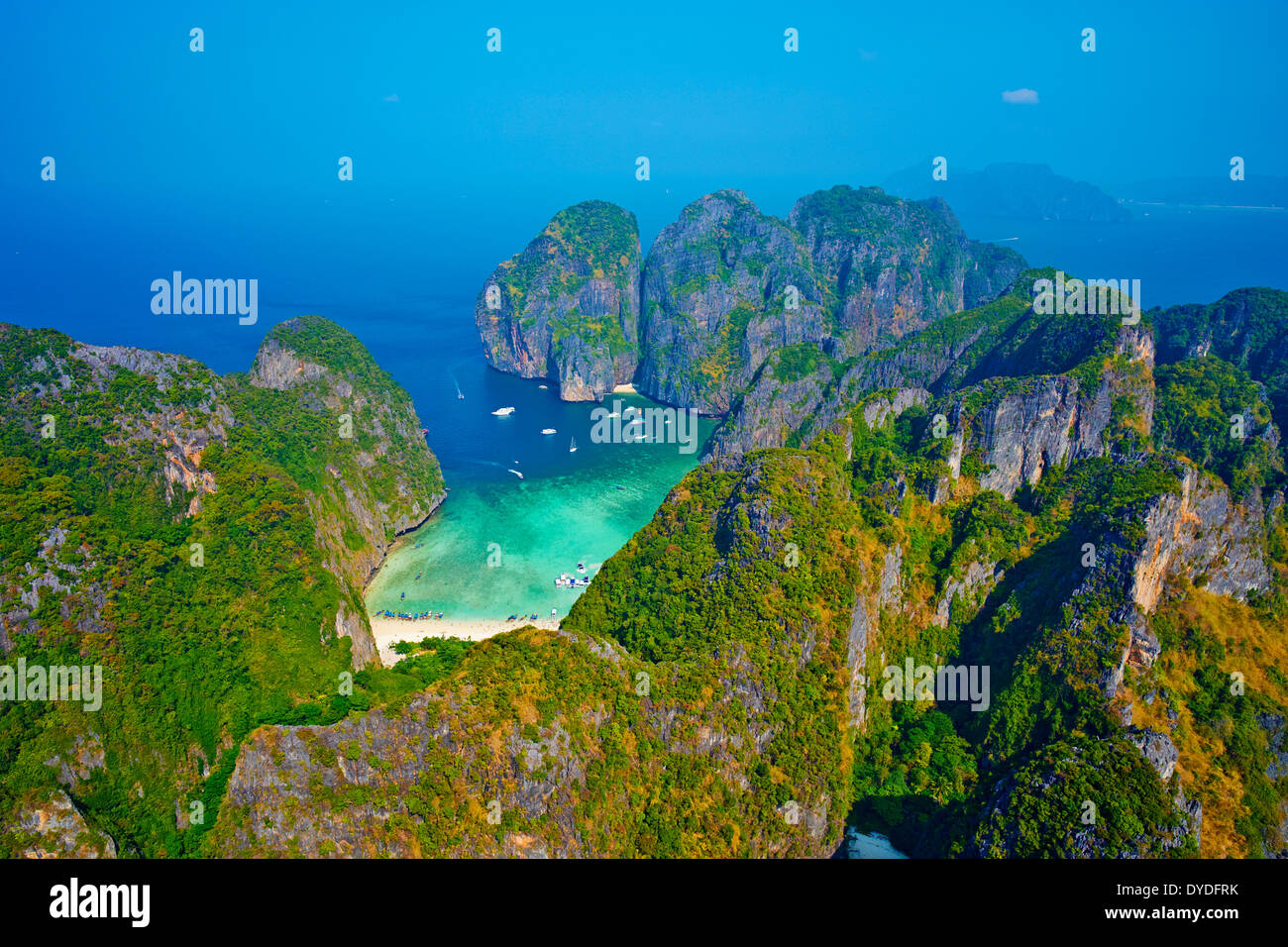 Thailand, Krabi province, Ko Phi Phi Le island, Ao Maya Stock Photo