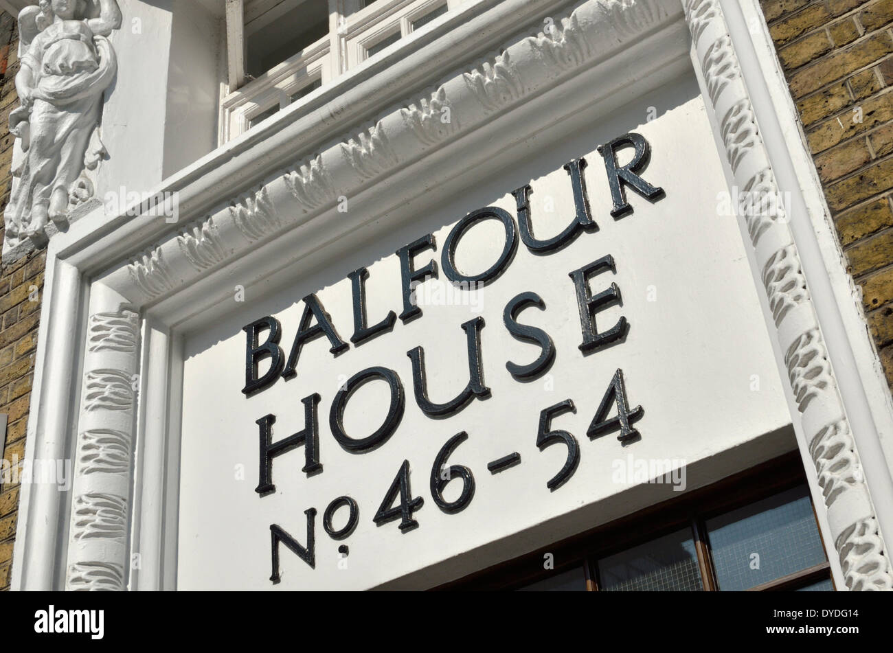 Balfour House in Great Titchfield Street Stock Photo Alamy