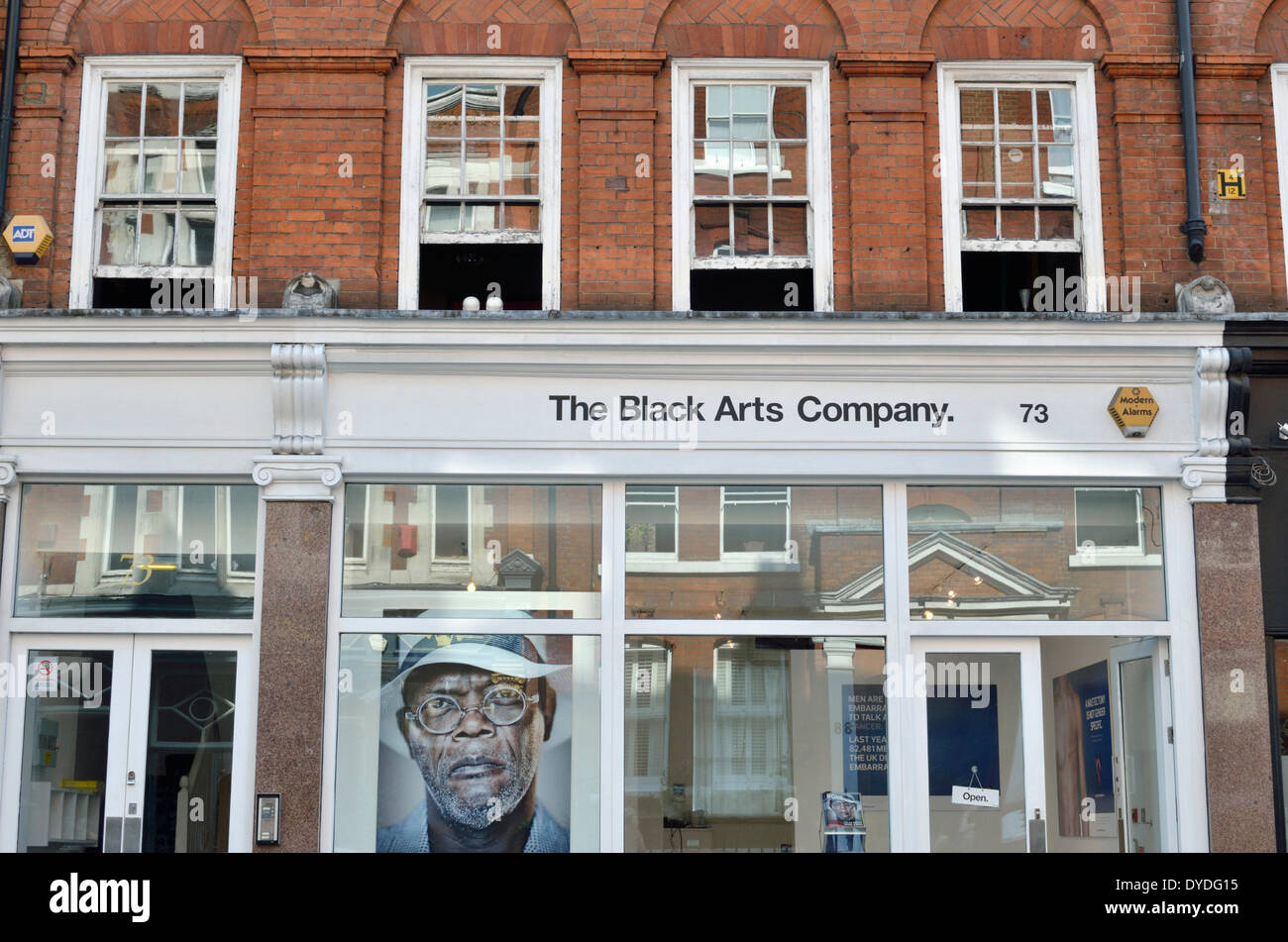 The Black Arts Company in Great Titchfield Street. Stock Photo
