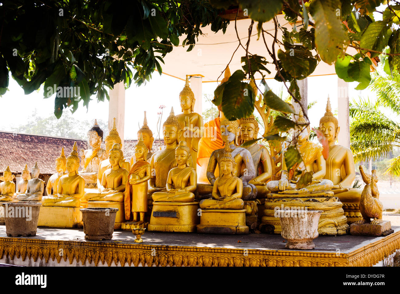 That In Hang Temple at Savannakhet. Stock Photo