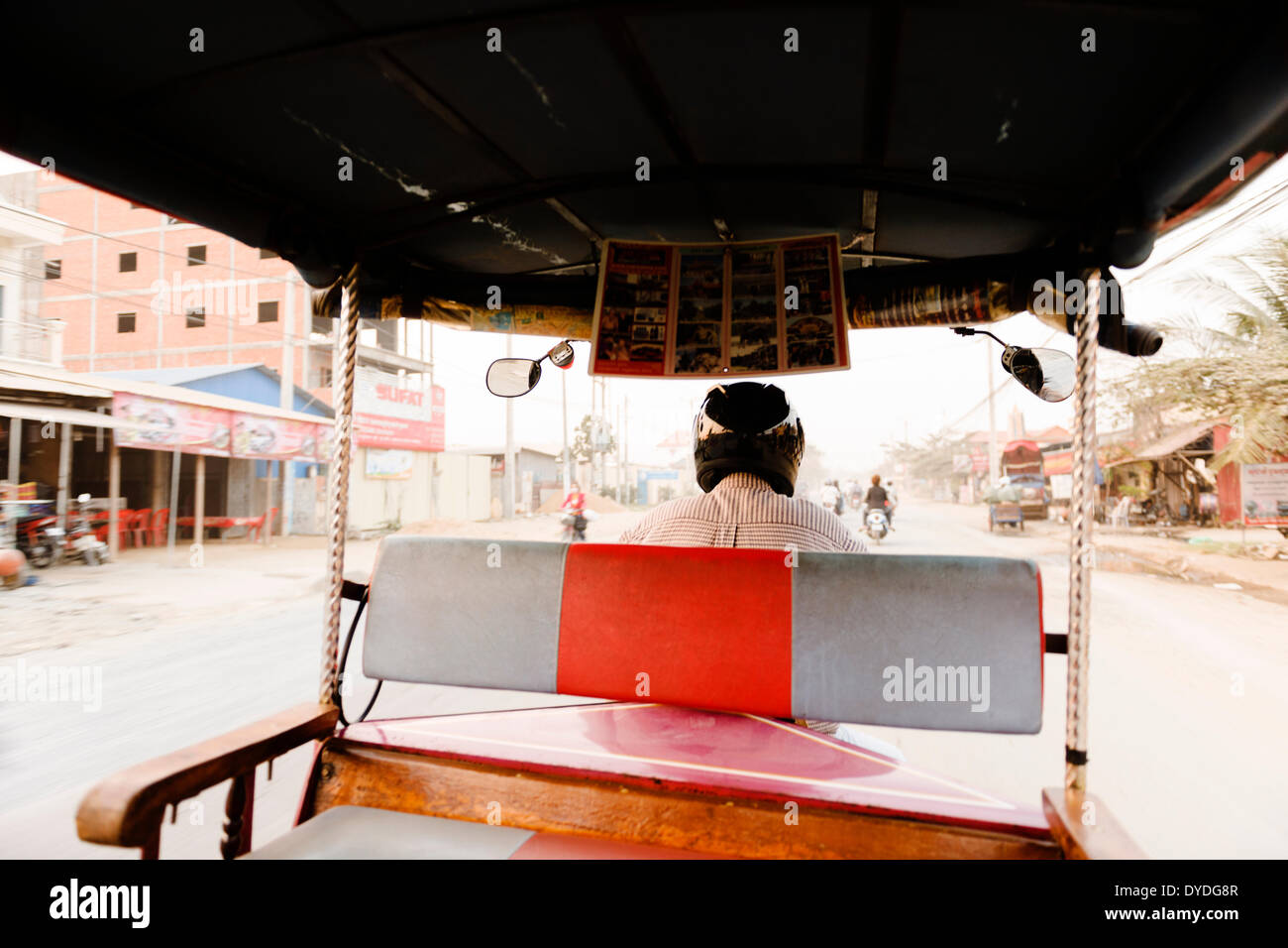 In the back of a tuc-tuc on the roads of Phnom Penh Stock Photo - Alamy