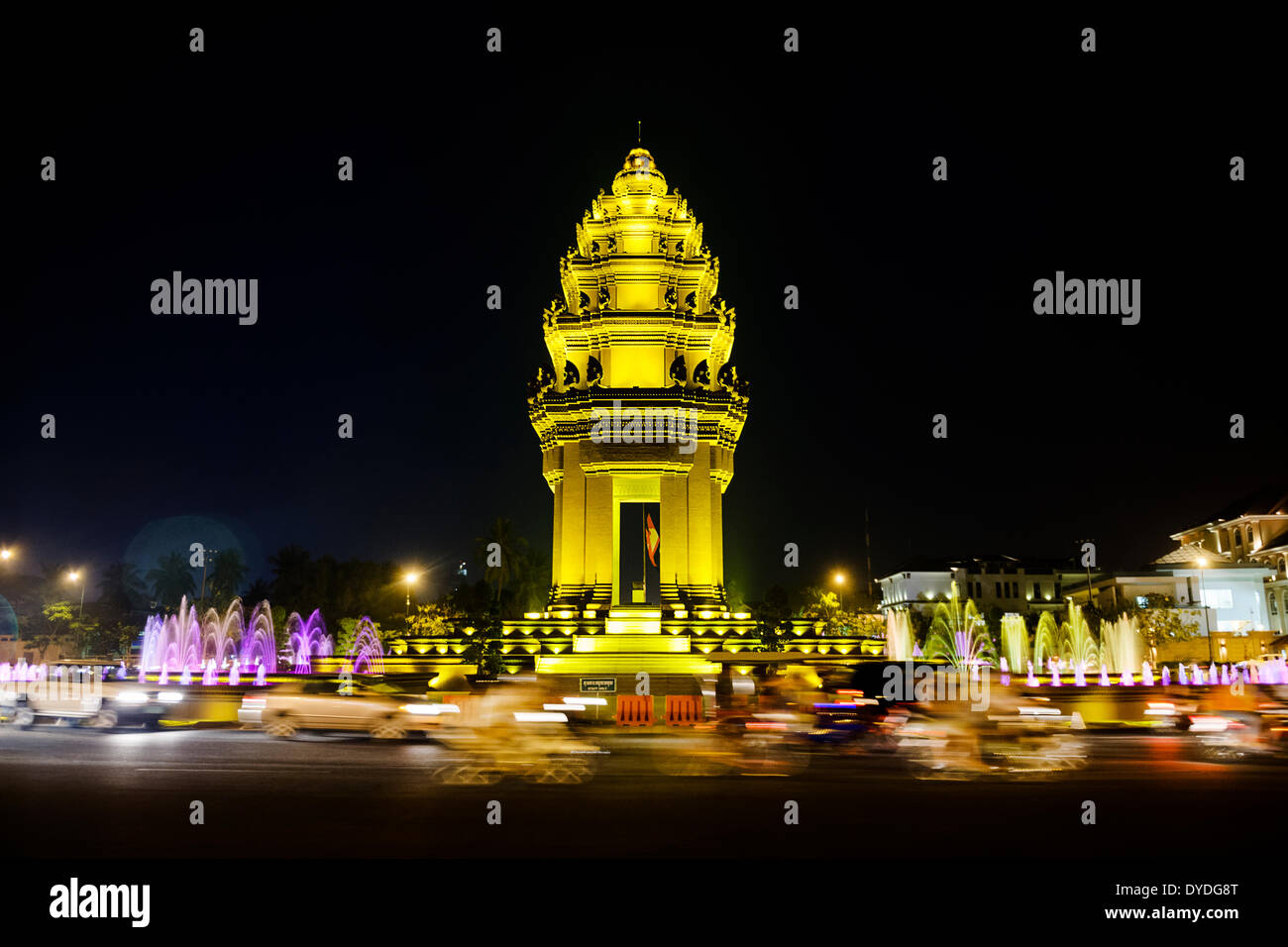 Independence Monument at Phnom Penh. Stock Photo