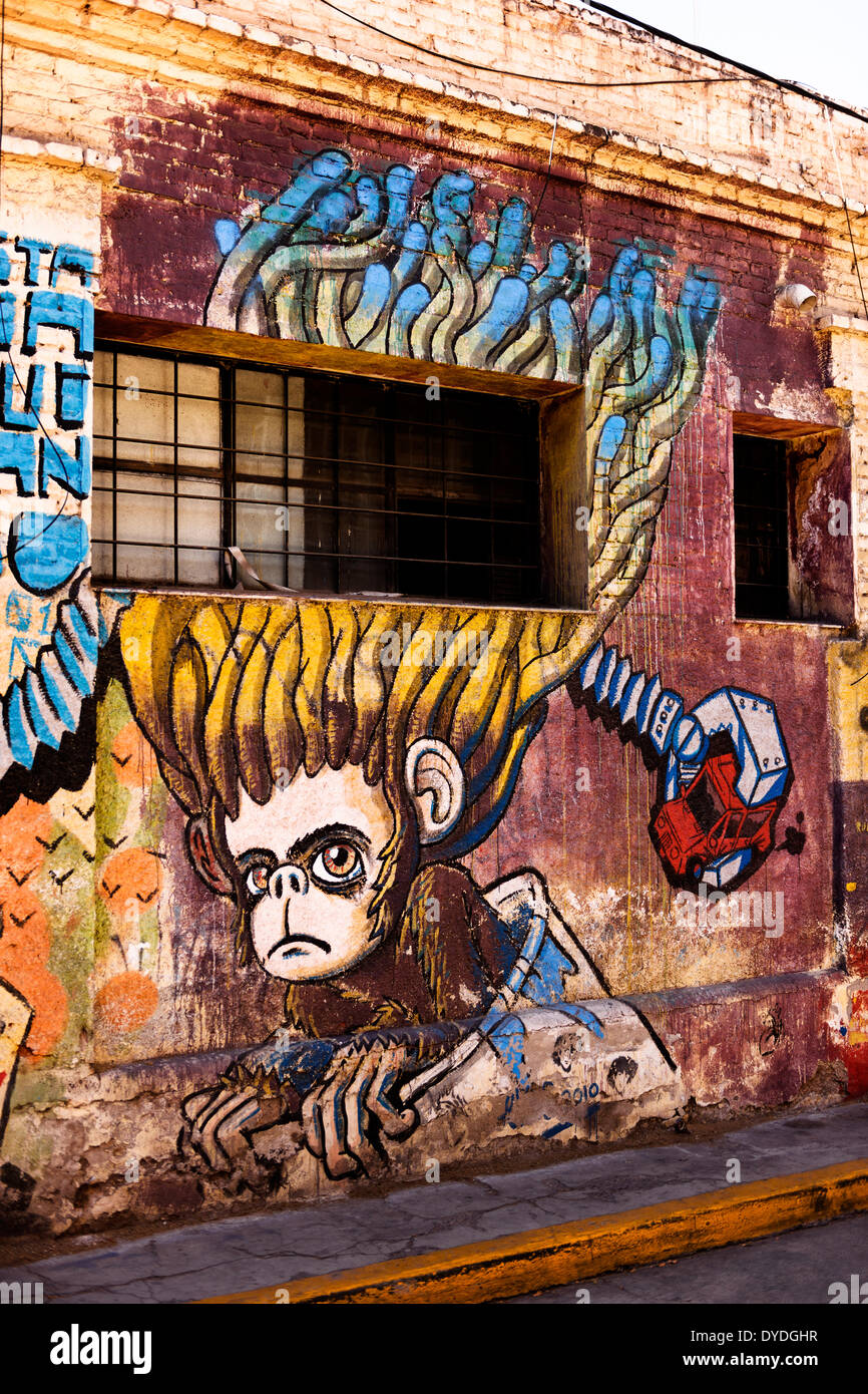 Street Art in Valparaiso. Stock Photo