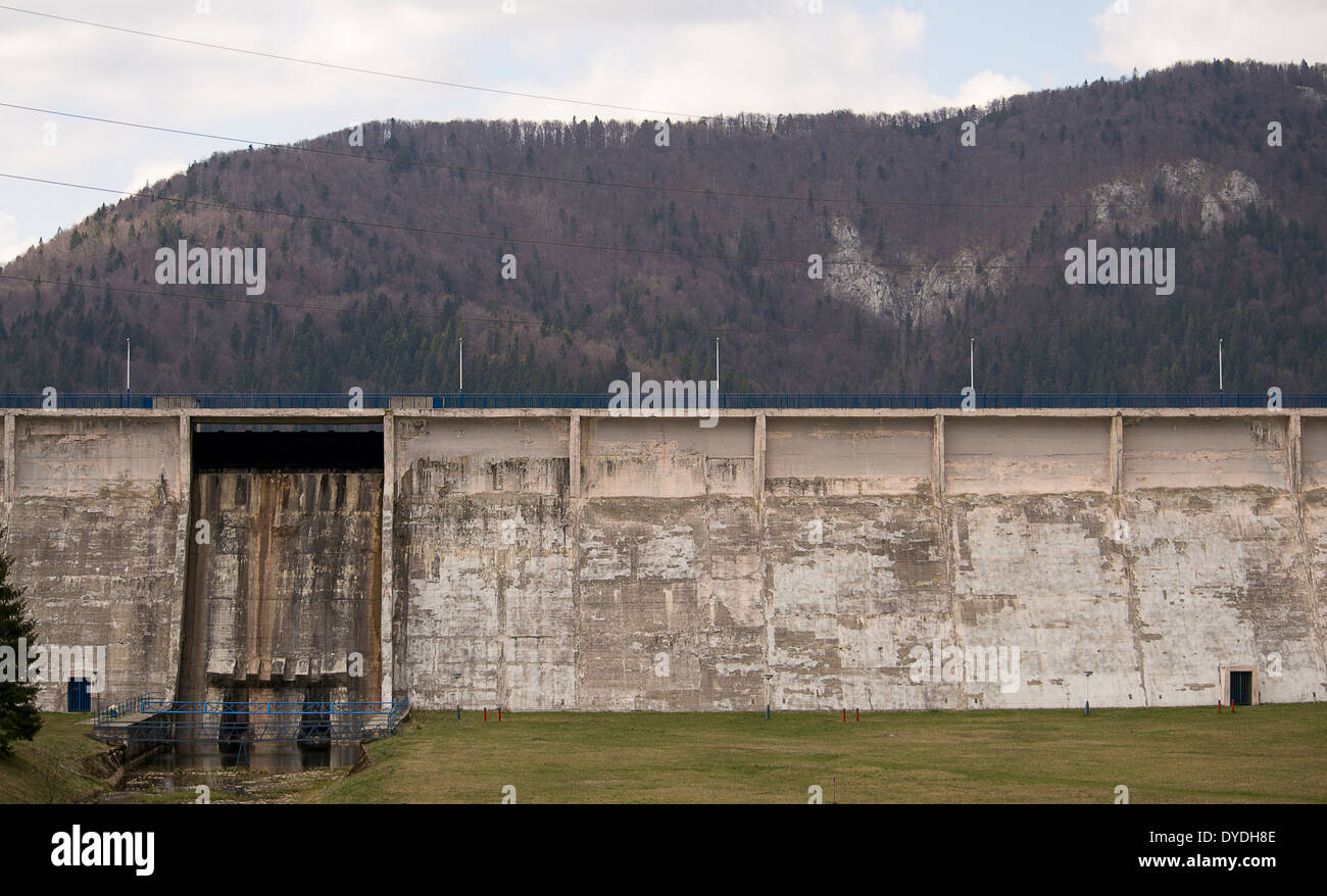 Water dam in Dedinky, Slovakia Stock Photo