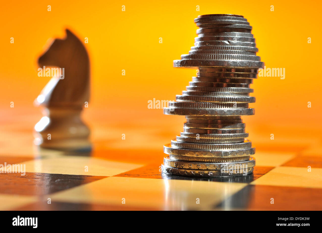 Chess, Check, chess pieces, play, game, strategy, money, coins, Swiss