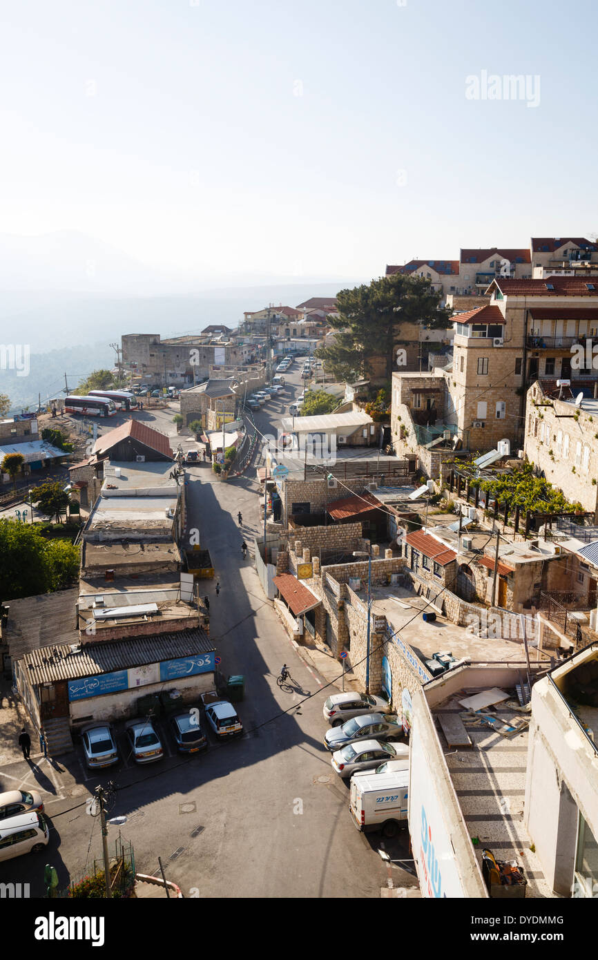 View over the old city of Safed, upper Galilee, Israel. Stock Photo