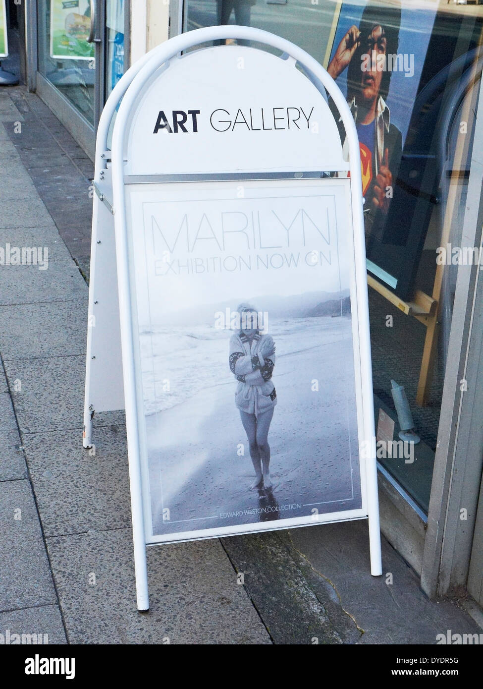 Marilyn Monroe exhibition, photographs by Edward Weston, on at the Art Gallery on Deansgate Manchester UK Stock Photo