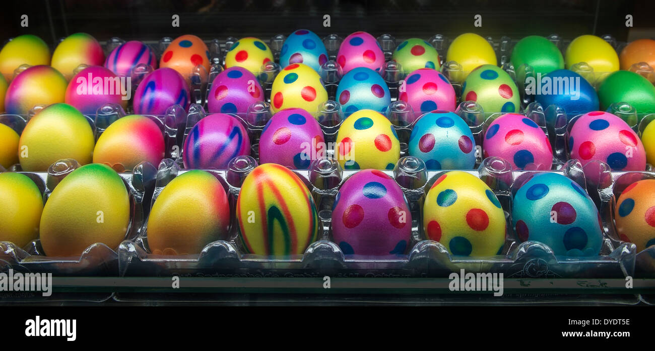Painted easter eggs Stock Photo