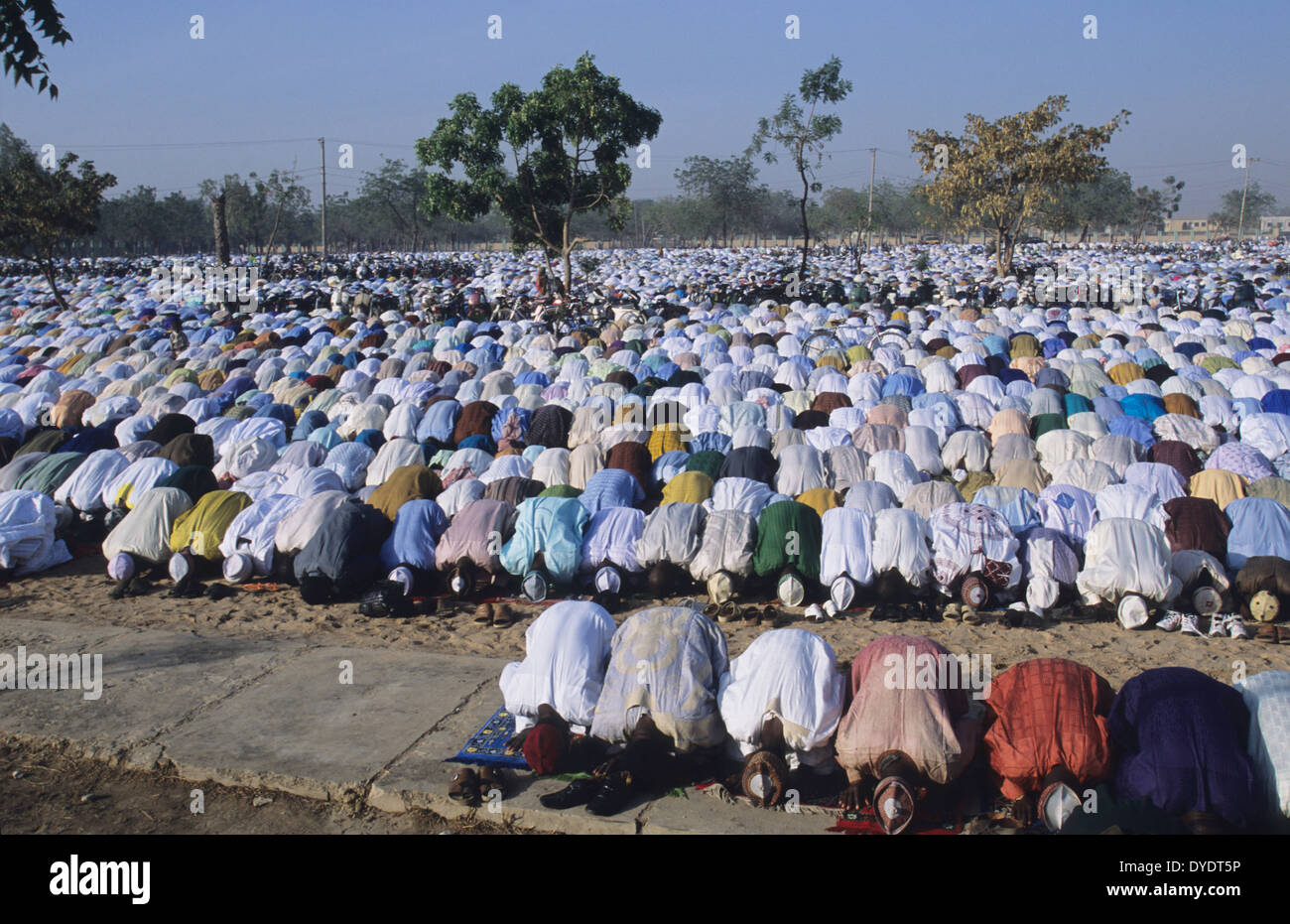 Friday mass Muslim prayer during Ramadan with Emir of Kano. Kano, Kano