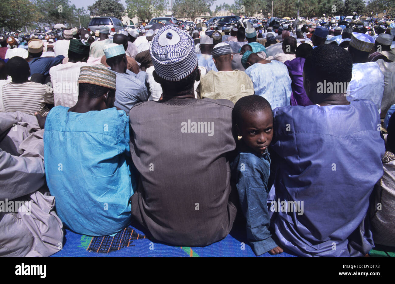 Friday mass Muslim prayer during Ramadan with Emir of Kano. Kano, Kano