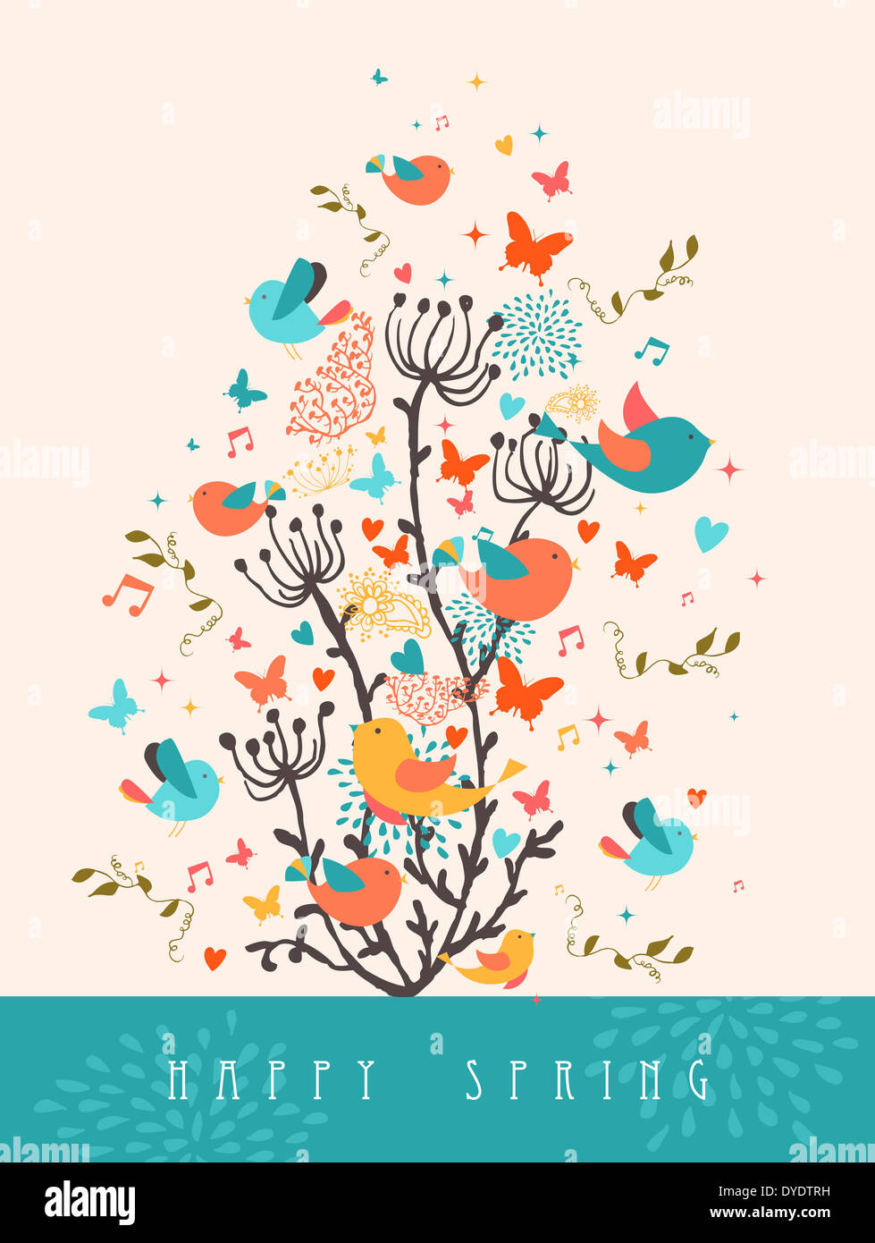Banner design leaf flowers butterfly hi-res stock photography and ...