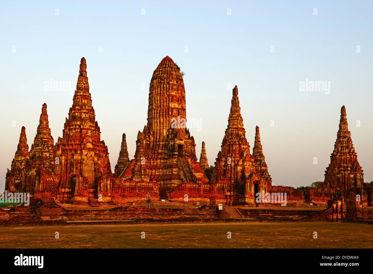 Thailand, Ayutthaya, Ayutthaya Historical Park, Wat Chai Wattanaram Stock Photo
