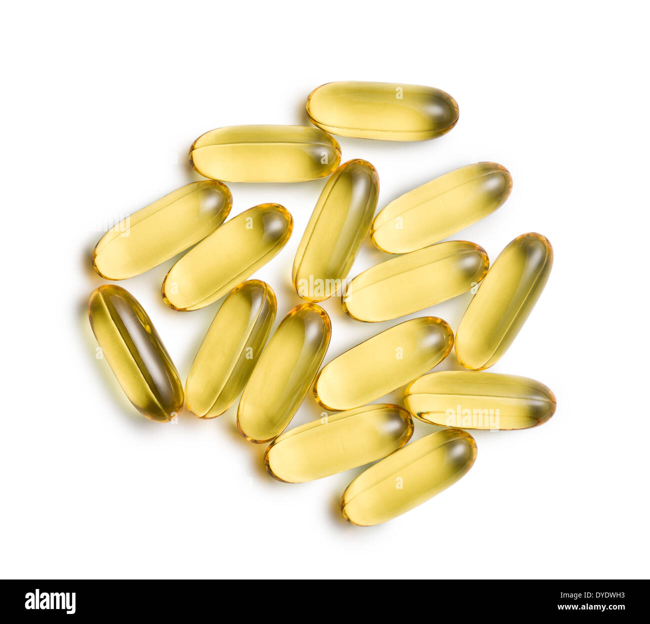 Cod liver oil. Gel capsules on white background Stock Photo Alamy