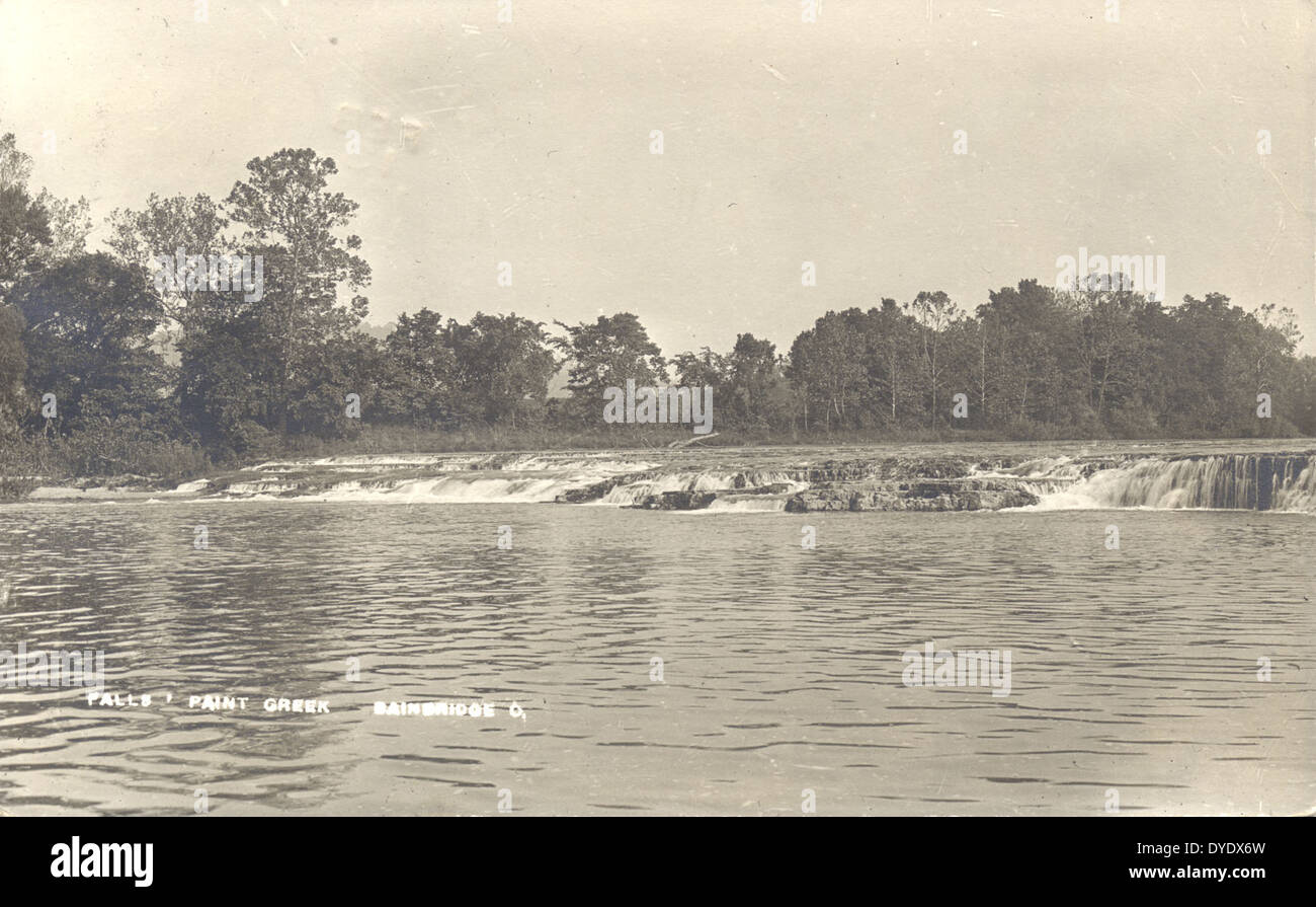 Falls Paint Creek Bainbridge O Stock Photo Alamy