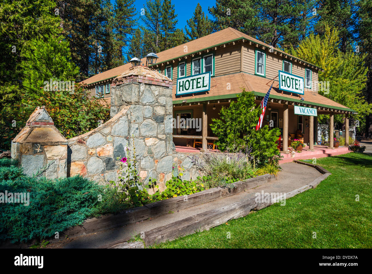Historic Camp Richardson Lake Tahoe California Usa Stock Photo