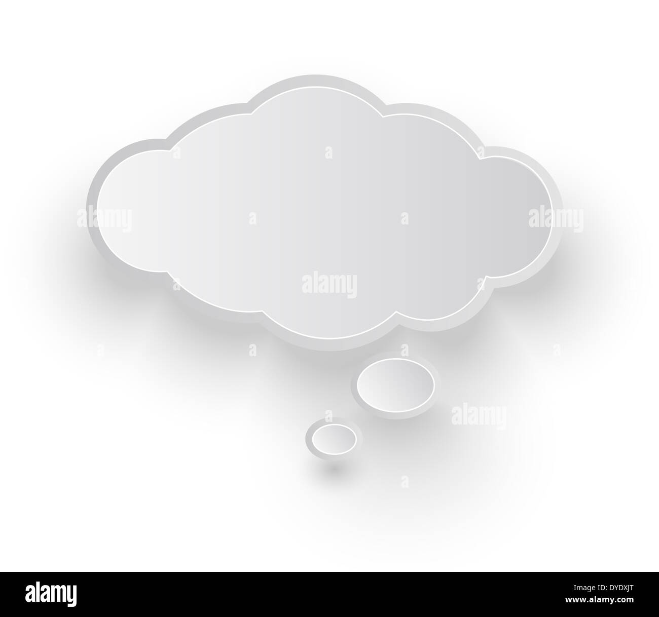 Abstract Vector White Speech Bubbles Set Stock Photo - Alamy
