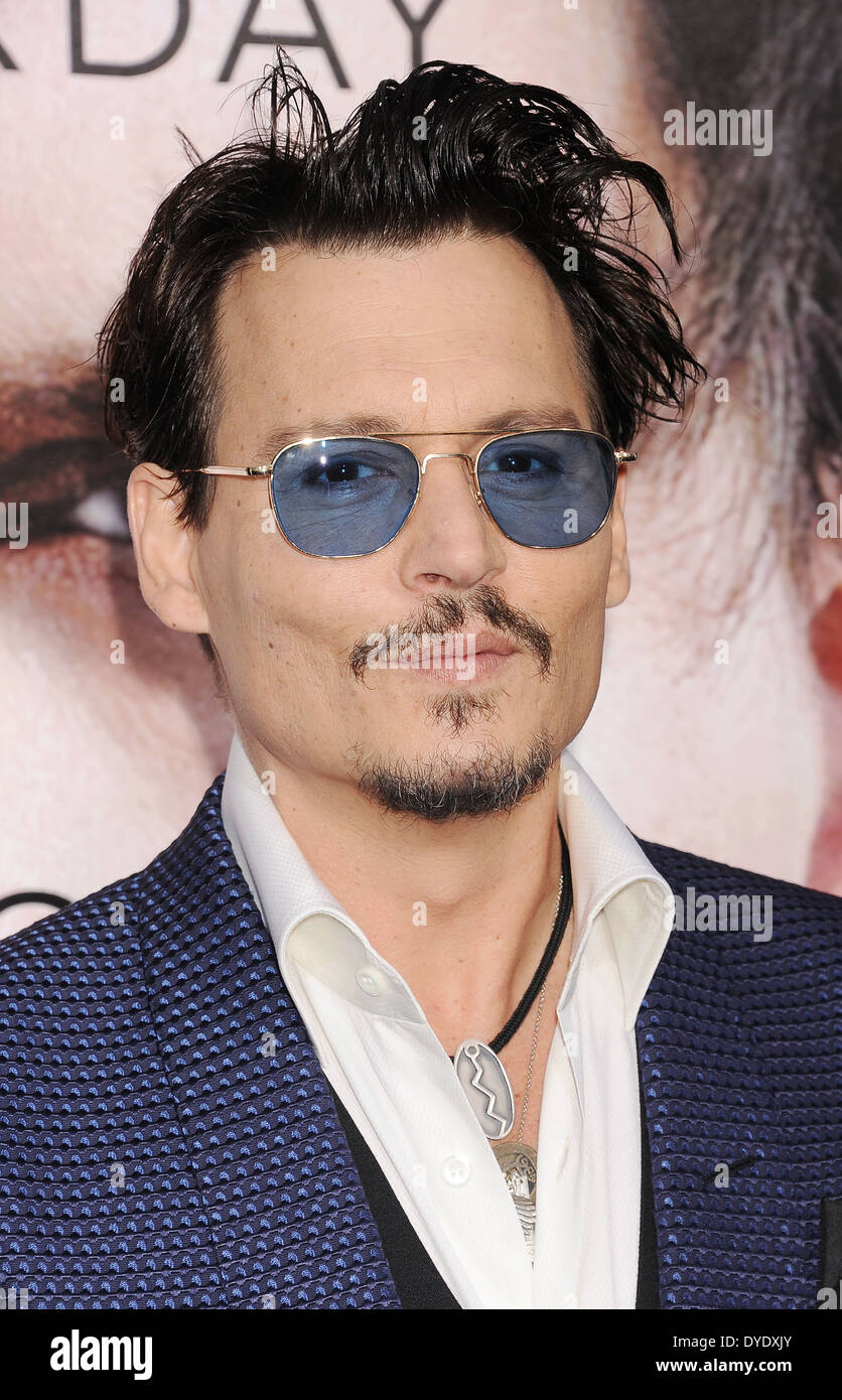 JOHNNY DEPP US film actor in April 2014. Photo Jeffrey Mayer Stock ...