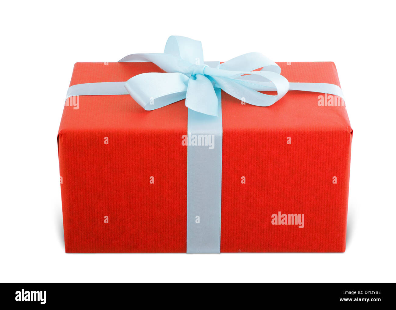 Beautiful red ribbon wrapping isolated on white Stock Photo - Alamy