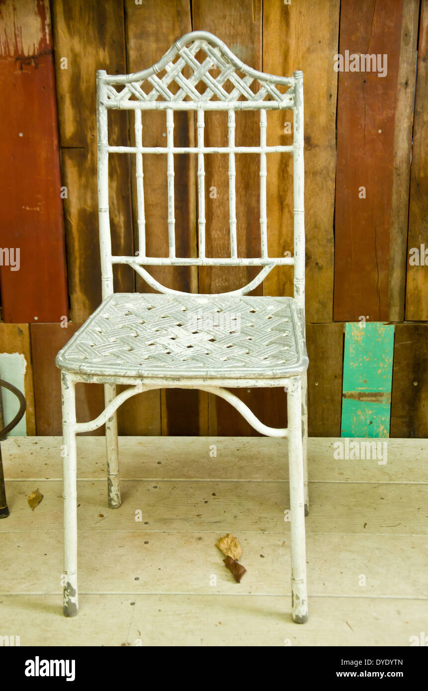 old metal vintage chair Stock Photo Alamy