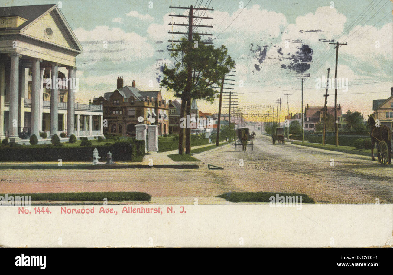 Norwood Ave., Allenhurst, N.J Stock Photo Alamy