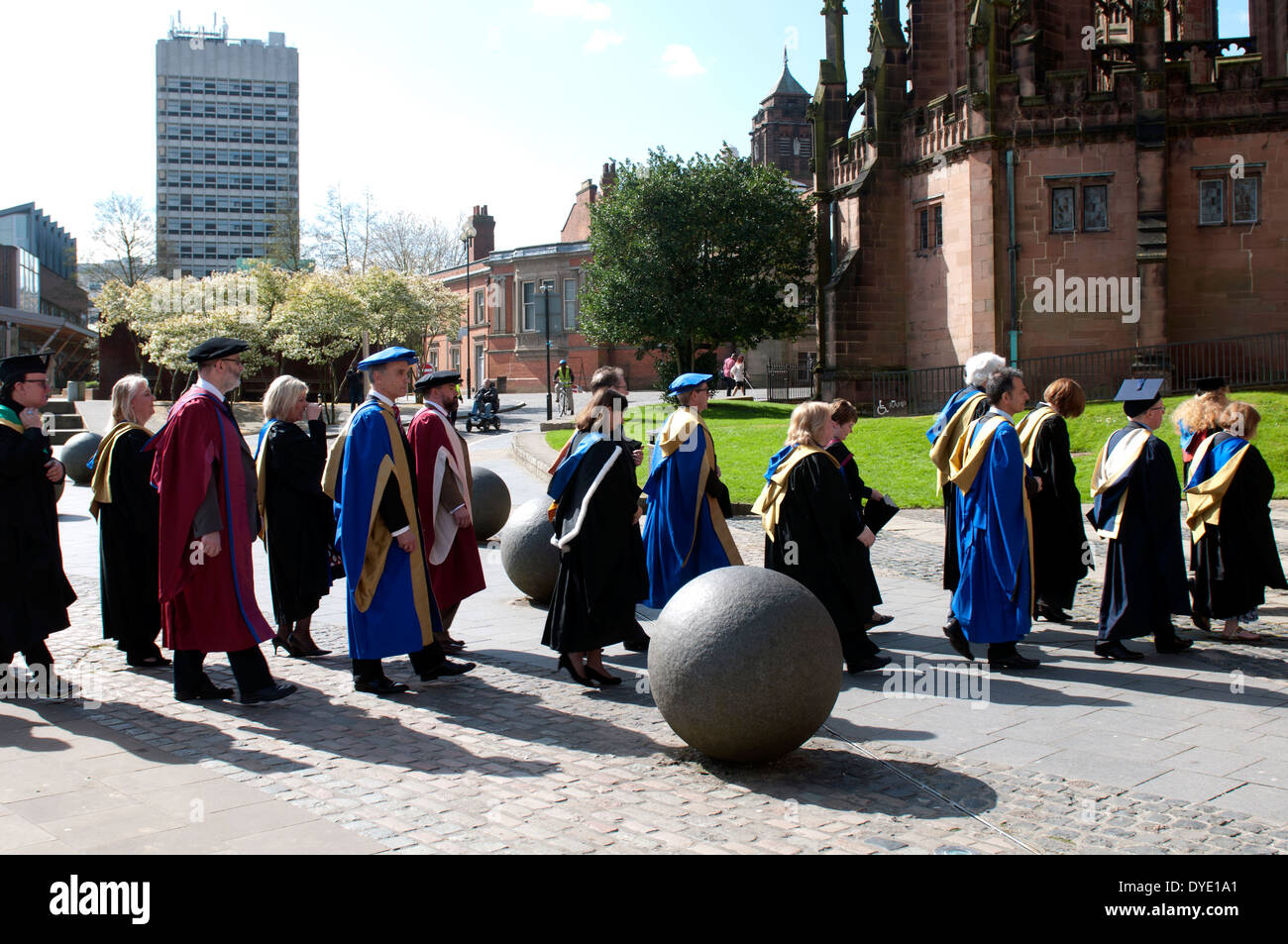 Procession of academics, Coventry University Graduation Day at Coventry