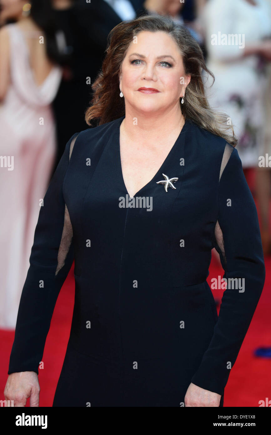 LONDON, ENGLAND - APRIL 13: Kathleen Turner attends the Laurence Olivier Awards at The Royal Opera House on April 13, 2014 in London, England. (Photo by See Li) Stock Photo
